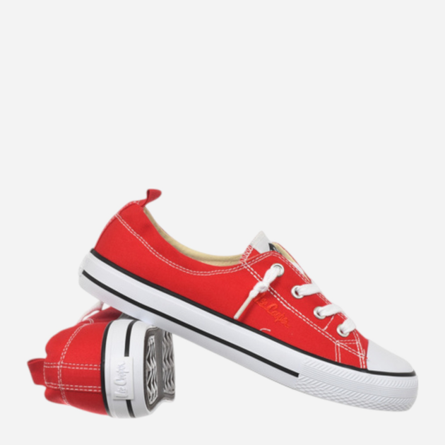 Жіночі кеди низькі Lee Cooper LCW-25-02-3298L 39 25.5 см Червоні (5904292158980) - зображення 4