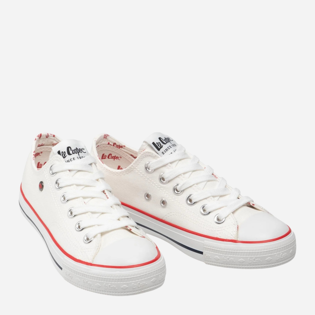 Жіночі кеди низькі Lee Cooper LCW-22-31-0875L 37 24 см Білі (5904292106066) - зображення 4