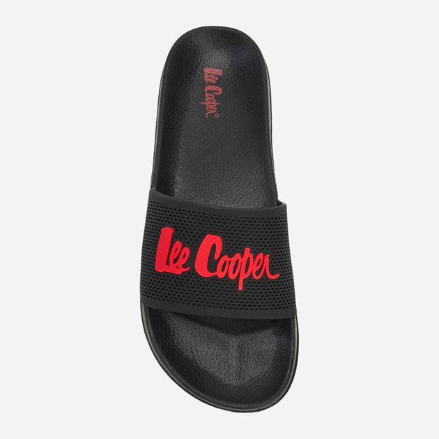 Klapki męskie gumowe Lee Cooper LCW-25-07-3526M 41 27.3 cm Czarne z czerwonym - obraz 5