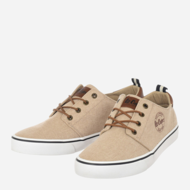 Чоловічі кеди низькі Lee Cooper LCW-25-02-3243M 41 27.2 см Бежеві (5904292149421) - зображення 3