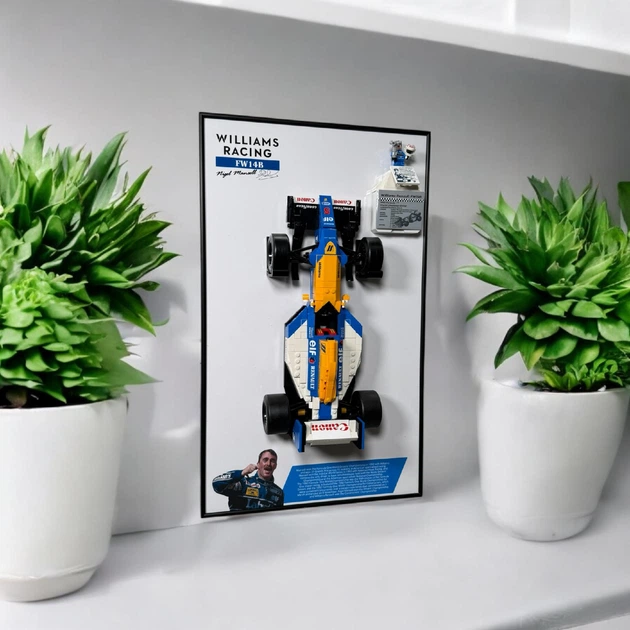 Арт Держатель Рамка на Стену 50x30 см. для Вашего Конструктора Icons Williams Racing FW14B Nigel Mansell Найджел Менселл (10353) с дополнительным креплением для мини-фигурки - Фото 2 Арт Держатель Рамка на Стену 50x30 см. для Вашего Конструктора Icons Williams Racing FW14B Nigel Mansell Найджел Менселл (10353) с дополнительным креплением для мини-фигурки - изображение 2