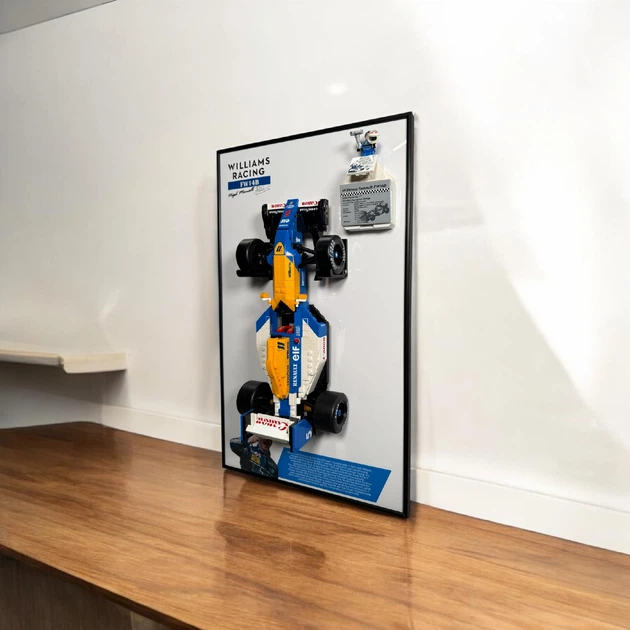 Арт Держатель Рамка на Стену 50x30 см. для Вашего Конструктора Icons Williams Racing FW14B Nigel Mansell Найджел Менселл (10353) с дополнительным креплением для мини-фигурки - Фото 3 Арт Держатель Рамка на Стену 50x30 см. для Вашего Конструктора Icons Williams Racing FW14B Nigel Mansell Найджел Менселл (10353) с дополнительным креплением для мини-фигурки - изображение 3