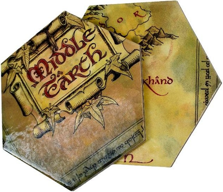 Podkładki pod kubek AAA Lord of the Rings: Middle Earth Hex Map Coasters 12 szt (5060914718571) - obraz 4