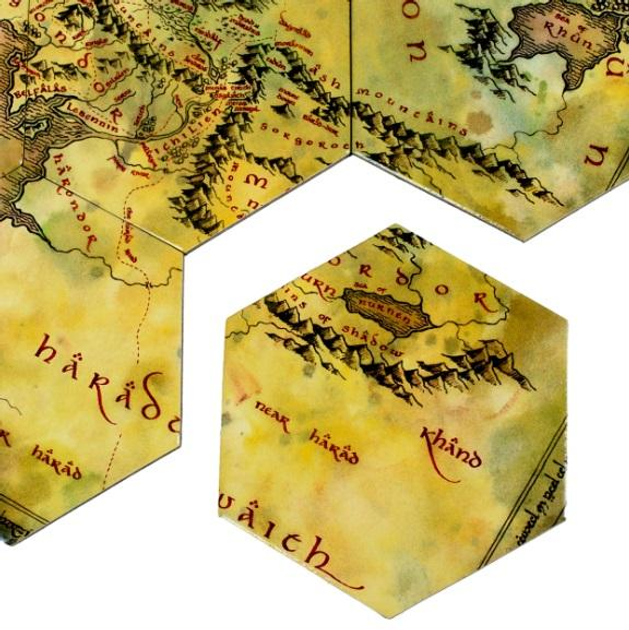 Podkładki pod kubek AAA Lord of the Rings: Middle Earth Hex Map Coasters 12 szt (5060914718571) - obraz 5