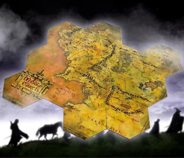 Podkładki pod kubek AAA Lord of the Rings: Middle Earth Hex Map Coasters 12 szt (5060914718571) - obraz 10