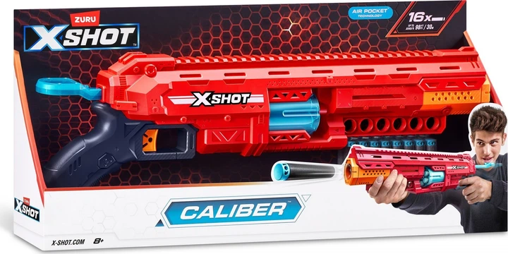 Бластер Zuru X-Shot Excel Caliber 16 дротиків (4894680029347