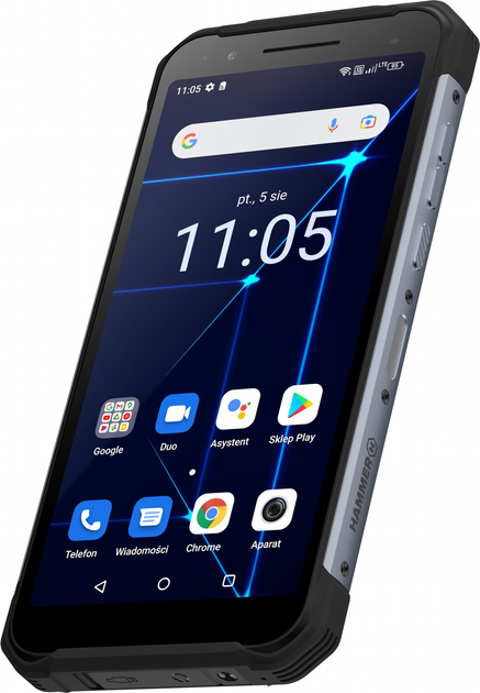 Smartfon Hammer Construction 6/128GB Black (TEL000826) - obraz 3