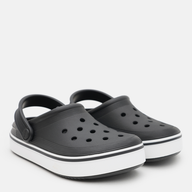 Підліткові крокси-сабо для хлопчика Crocs Off Court Clog K 208477-001 38-39 (J6) Чорні (1962653538738_196265353873) - зображення 2