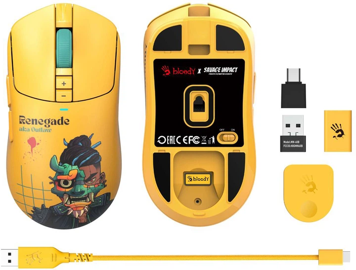Мышь A4Tech Bloody R72 Ultra Wireless Renegade Sunset