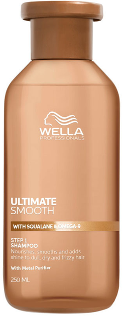Акція на Шампунь Wella Professionals Ultimate Smooth Shampoo для живлення та гладкості сухого та тьмяного волосся 250 мл від Rozetka