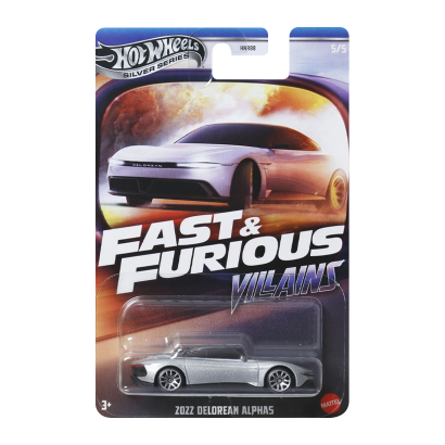 Тематическая Машинка Hot Wheels 2022 DeLorean Alpha5 Villains Fast
