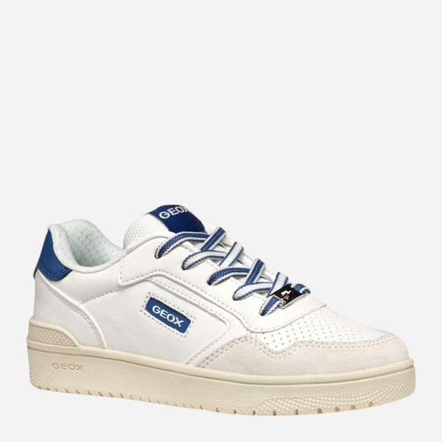 Підліткові кеди для хлопчика Geox J Washiba Boy J55LQD05422-C0899 41 Білі (8058192232541) - зображення 2