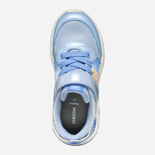 Sneakersy dziecięce dla dziewczynki świecące Geox J Fadinlight Girl J55M4C0ANKC-C4230 28 Błękitne (8058192233159) - obraz 6