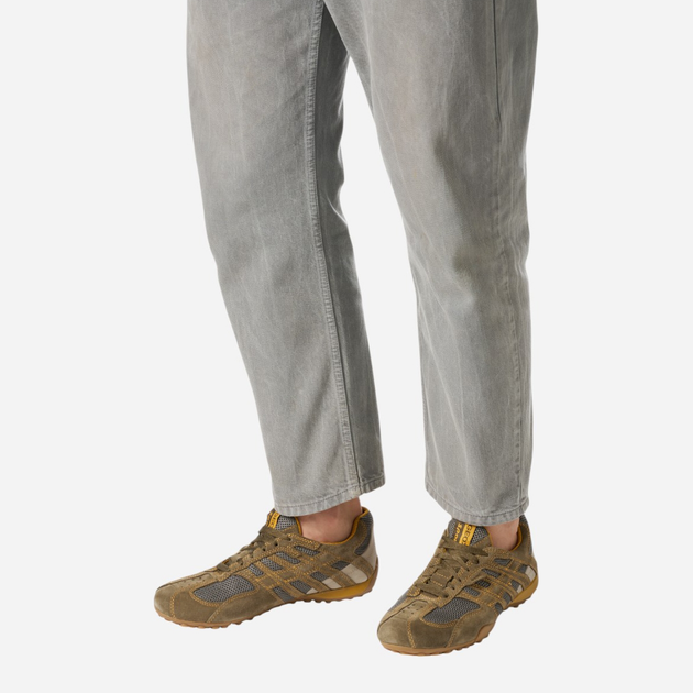 Buty sportowe męskie Geox U Snake Original U55MNA02214-C6404 46 Khaki (8058192170447) - obraz 2