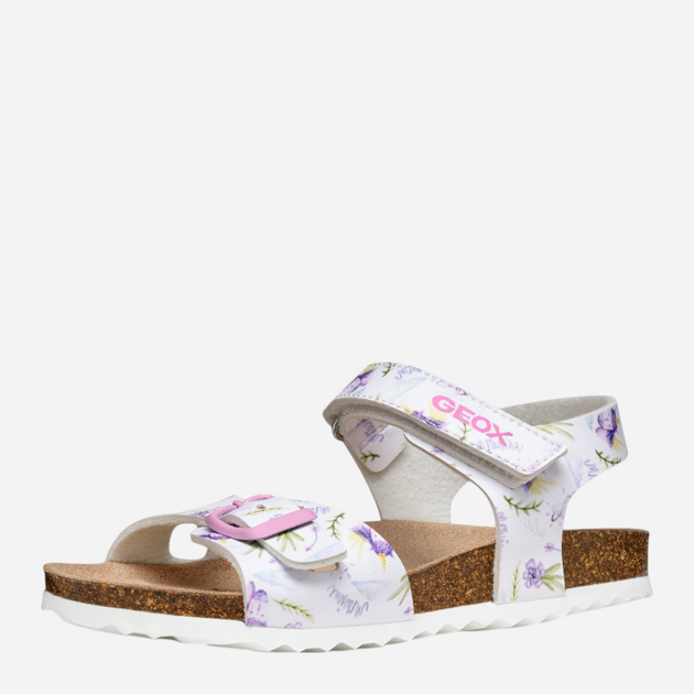 Дитячі сандалії для дівчинки Geox J Adriel Girl J028MC00004-C0761 25 Білі (8058192213878) - зображення 3