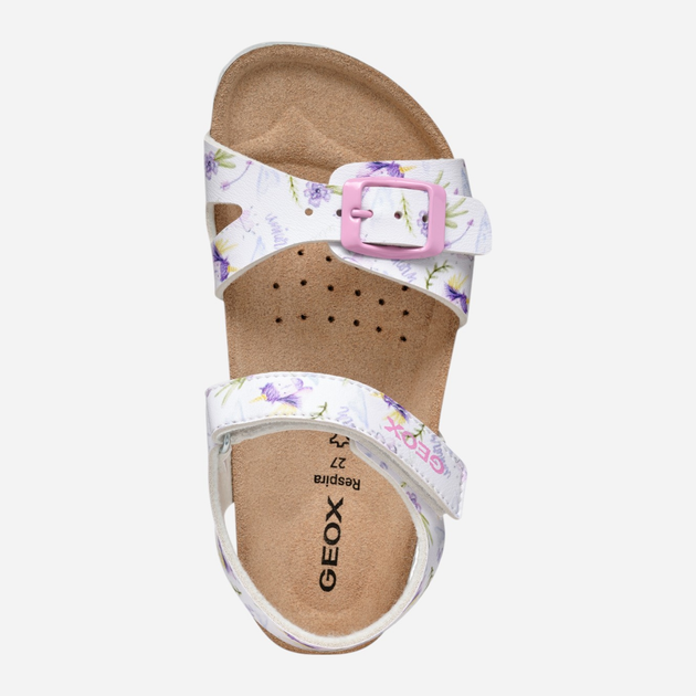 Дитячі сандалії для дівчинки Geox J Adriel Girl J028MC00004-C0761 24 Білі (8058192213861) - зображення 8