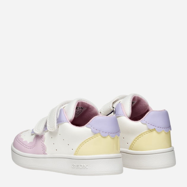 Sneakersy dziecięce dla dziewczynki na rzepy Geox B Eclyper Girl B555MA000BC-C1372 27 Wielobarwne (8058192192340) - obraz 4