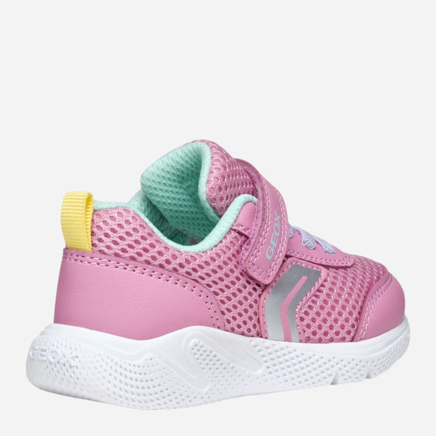 Sneakersy dzięcięce dla dziewczynki na rzepy Geox B Sprintye Girl B454TD01454-CE83B 24 Różowe (8058192160493) - obraz 7