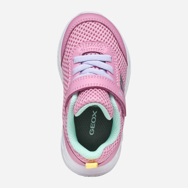 Sneakersy dzięcięce dla dziewczynki na rzepy Geox B Sprintye Girl B454TD01454-CE83B 24 Różowe (8058192160493) - obraz 8