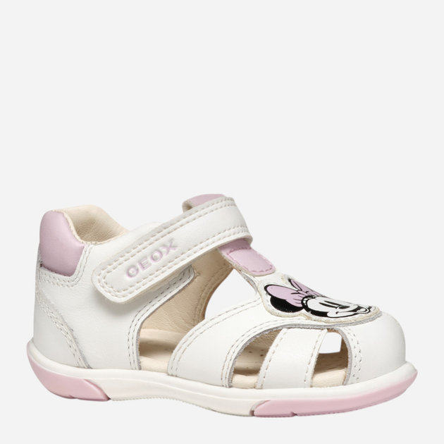 Дитячі шкіряні сандалії для дівчинки Geox B Sandal Zapito Girl B556FE08554-C0406 21 Білі (8058192265839) - зображення 2