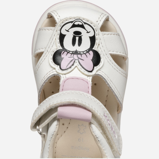 Sandały dziecięce dla dziewczynki skórzane Geox B Sandal Zapito Girl B556FE08554-C0406 24 Białe (8058192265860) - obraz 10