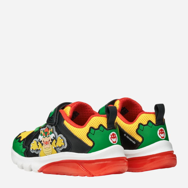 Sneakersy chłopięce na rzepy Geox J Ciberdron Boy J55LBE01454-C3221 27 Wielobarwne (8058192191039) - obraz 4