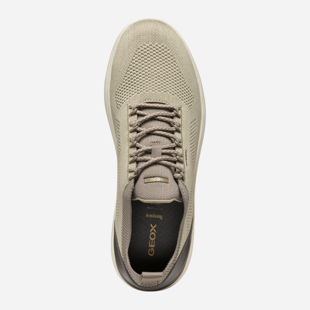 Buty sportowe męskie Geox U Spherica U55BYE0009T-C5124 46 Ciemnobeżowe (8058192165122) - obraz 9