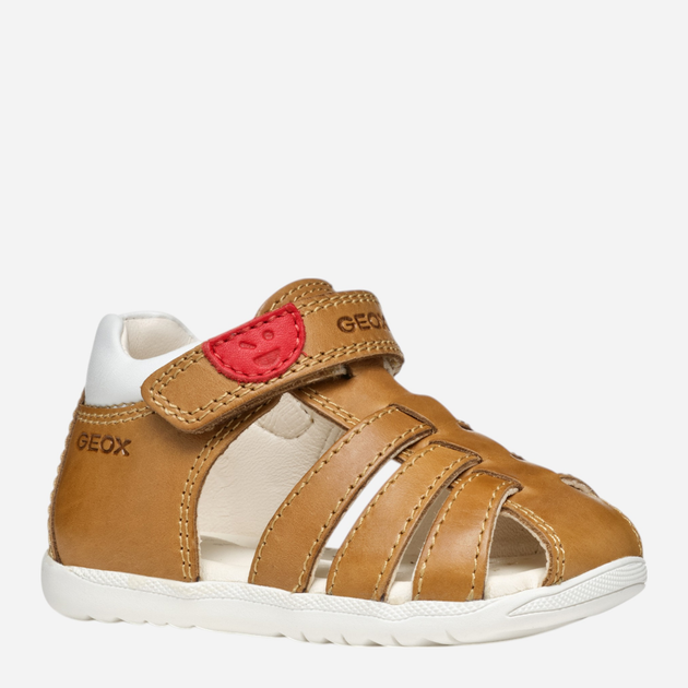 Дитячі шкіряні сандалії для хлопчика Geox B Sandal Macchia Boy B254VA0CL54-CT61Z 21 Коричневі (8058192180064) - зображення 2