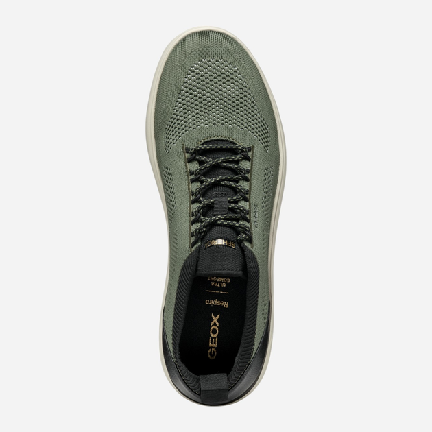 Buty sportowe męskie Geox U Spherica U55BYE0009T-C0450 46 Zielone (8058192164910) - obraz 9