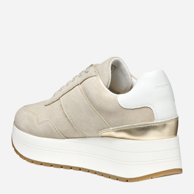 Sneakersy damskie Geox D New Kency D55MZA022BN-CH62L 36 Beżowe (8058192162671) - obraz 4