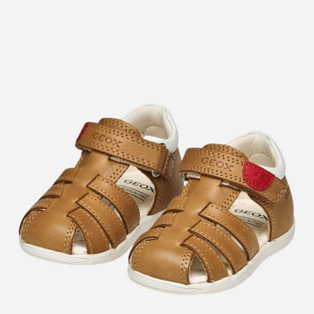 Sandały chłopięce skórzane Geox B Sandal Macchia Boy B254VA0CL54-CT61Z 25 Brązowe (8058192180101) - obraz 5