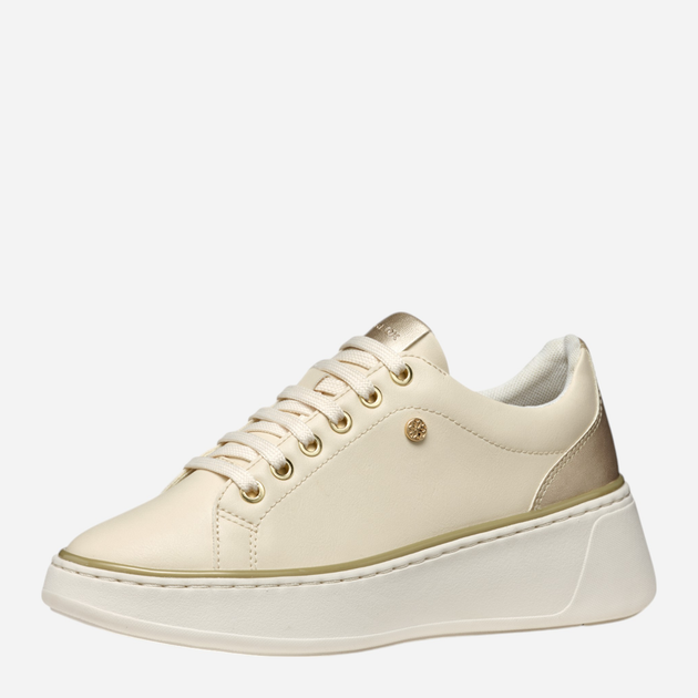 Sneakersy damskie Geox D Sunnetty D55YHA054AJ-C1S2L 38 Beżowe (8058192263590) - obraz 4