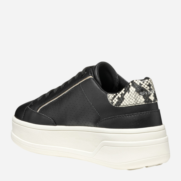 Sneakersy damskie Geox D Spherica Ecub-2 D55WVB0BCAR-C0023 37 Czarne (8058192140662) - obraz 3