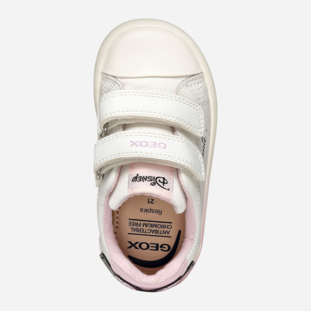 Trampki dziecięce dla dziewczynki na rzepy Geox B Gisli Girl B551MD08502-C0406 26 Białe (8058192274138) - obraz 8