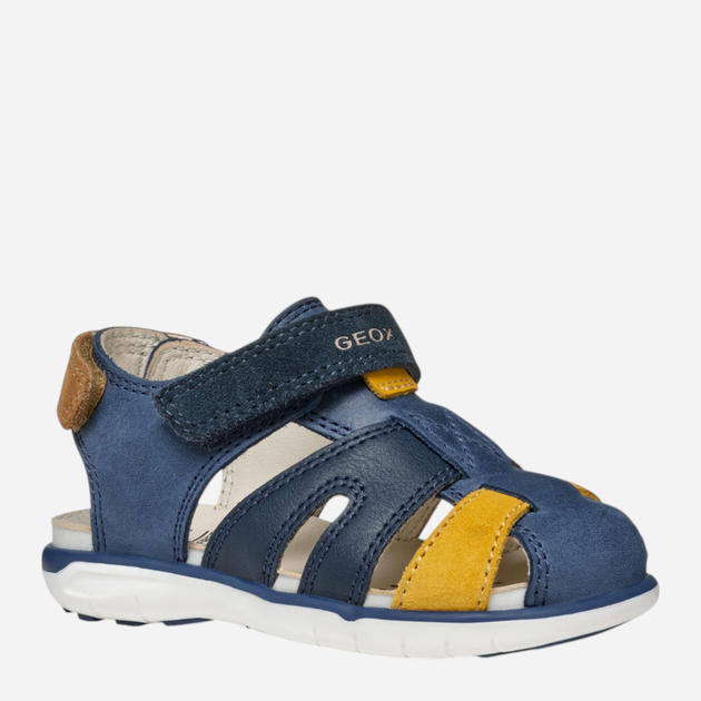 Sandały chłopięce skórzane Geox B Sandal Delhi Boy B354LA0CL22-C4P2G 26 Granatowe (8058192264139) - obraz 2