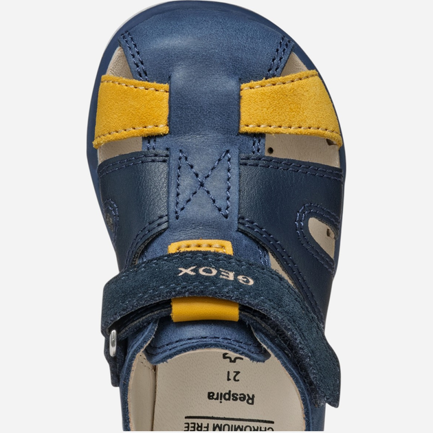 Sandały chłopięce skórzane Geox B Sandal Delhi Boy B354LA0CL22-C4P2G 22 Granatowe (8058192264092) - obraz 10