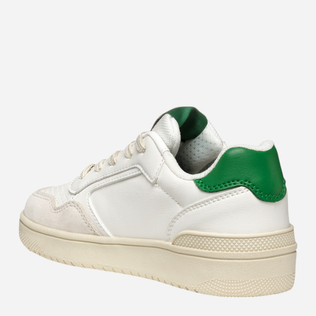 Підліткові кеди для хлопчика Geox J Washiba Boy J55LQD05422-C0547 35 Білі (8058192232381) - зображення 6