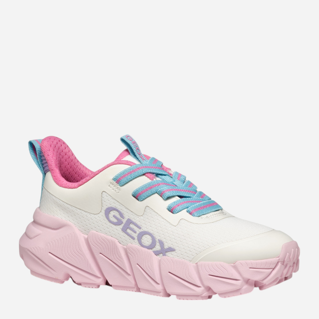 Sneakersy dzięcięce dla dziewczynki Geox J Flexyper Fast Girl J55N5A0T99J-C0406 28 Białe (8058192304552) - obraz 2