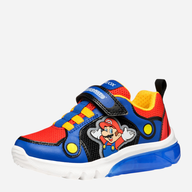 Sneakersy chłopięce świecące Geox J Ciberdron Boy J55LBF01454-C0833 27 Wielobarwne (8058192191046) - obraz 3