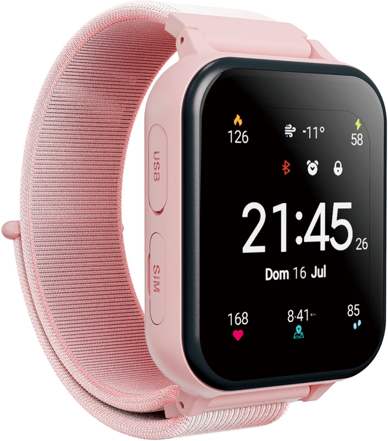 Smartwatch dla dzieci Canyon Alfie KW-37 MP3 Study&Game Pink (CNE-KW37PP) - obraz 3
