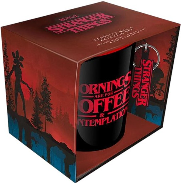 Metalowy kubek i brelok do kluczy Pyramid International Stranger Things Campfire set (5050293859194) - obraz 3