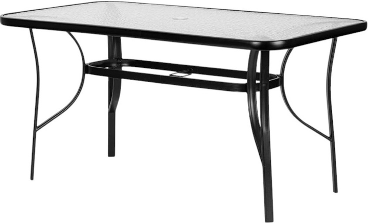 Stół ogrodowy z otworem na parasol 120 x 70 cm ModernHome by Multistore (5905817004836) - obraz 3