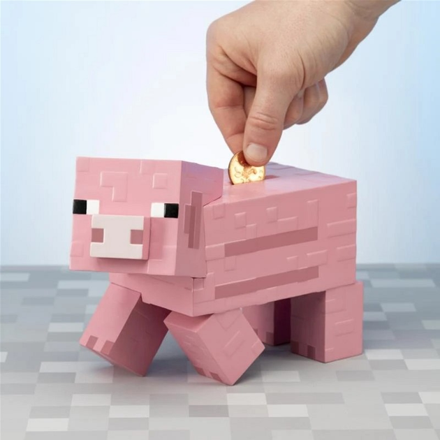 Skarbonka Paladone Minecraft Pig 20 cm (5055964742249) - obraz 3