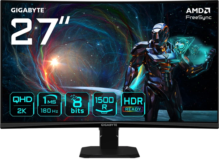 Монітор 27" Gigabyte GS27QCA Gaming Monitor - зображення 2