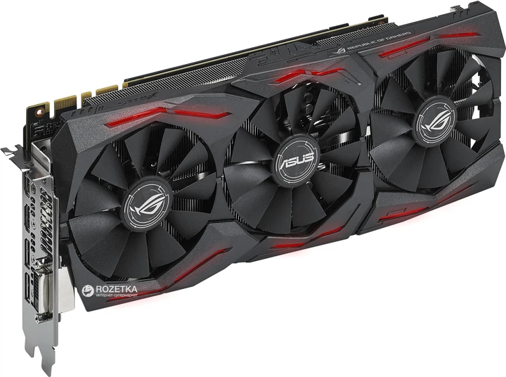 Відеокарта Asus PCI-Ex GeForce GTX 1080 ROG Strix OC 8GB GDDR5X