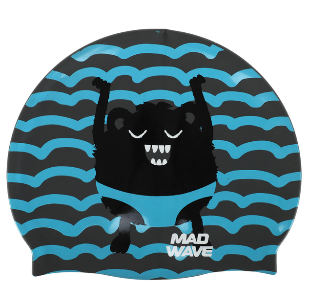 Шапочка для плавання дитяча YAR-SPORT Junior MONSTER M057309 (силікон, блакитний) - изображение 3