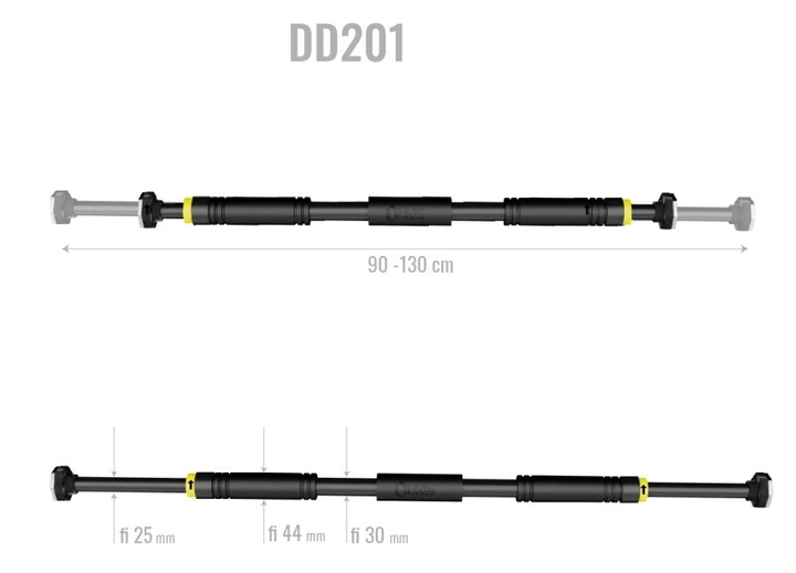 Drążek rozporowy HMS 90 - 130 cm DD201 (5907695592665) - obraz 4