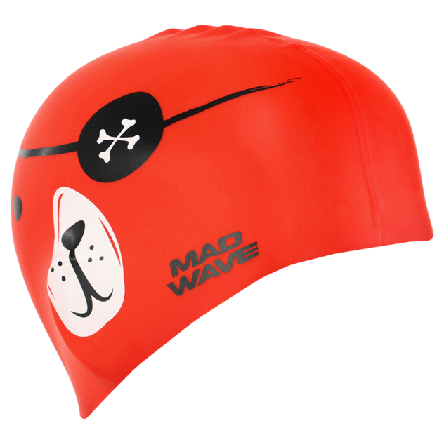Шапочка для плавання дитяча YAR-SPORT Junior PIRATE M057312 (силікон, червоний) - изображение 4
