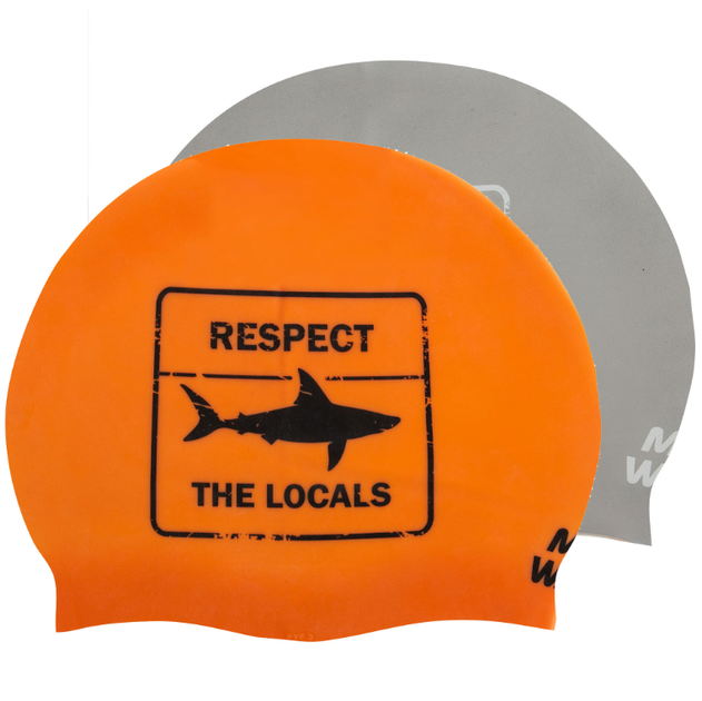 Шапочка для плавання YAR-SPORT RESPECT reversible M055024 (силікон, помаранчево-сірий) - изображение 3