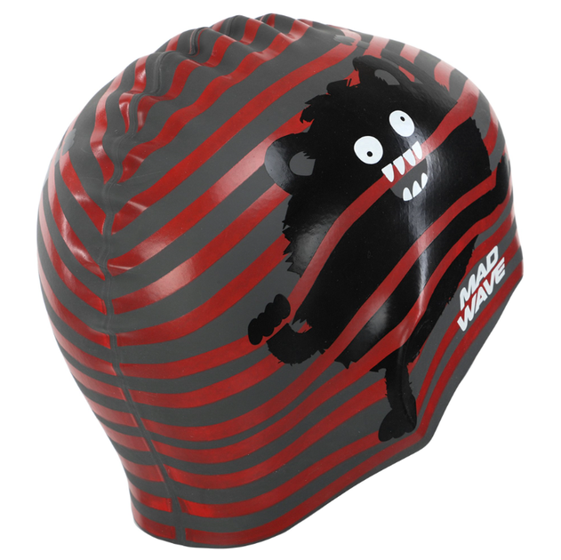 Шапочка для плавання дитяча YAR-SPORT Junior MONSTER M057309 (силікон, червоний) - Фото 6 Шапочка для плавання дитяча YAR-SPORT Junior MONSTER M057309 (силікон, червоний) - изображение 6